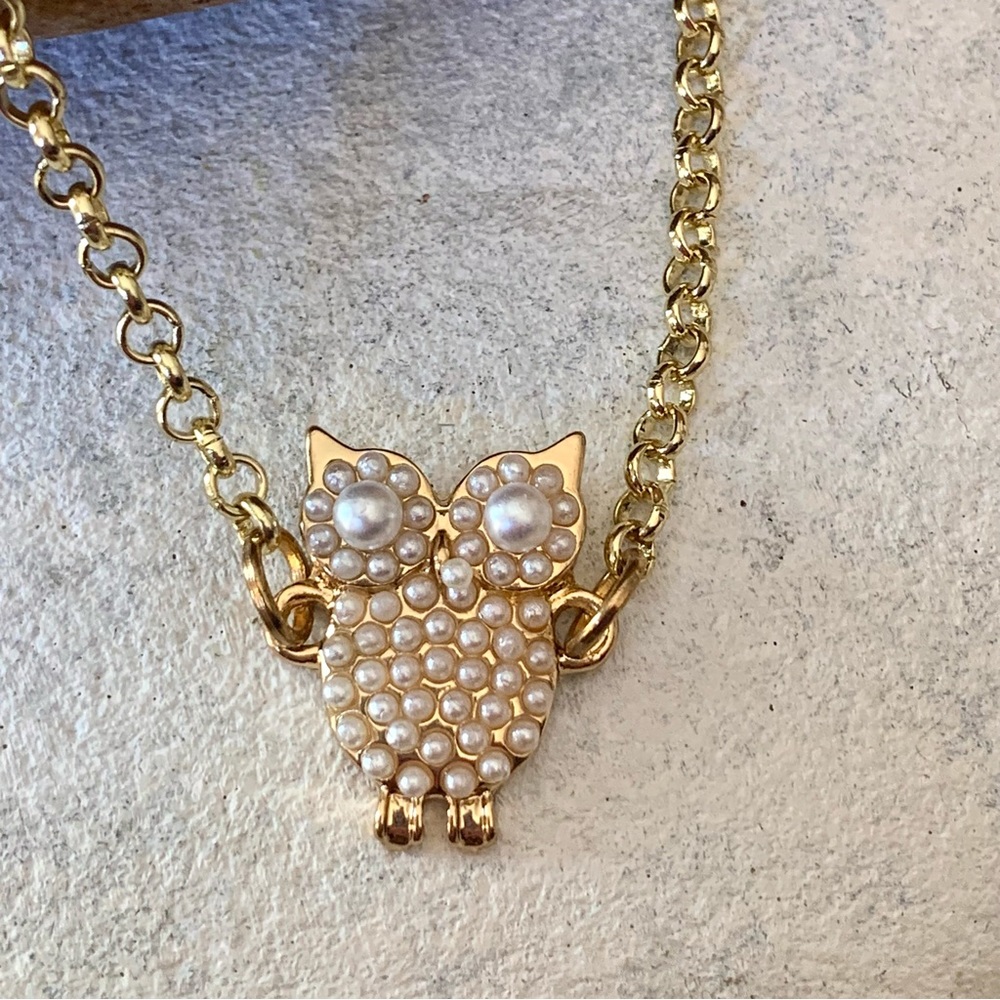 Pearl Owl Necklace